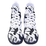 Blackbirds Women s High-Top Canvas Sneakers