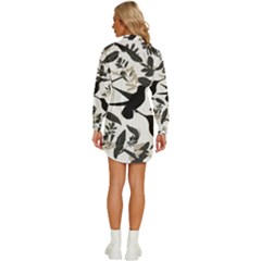 Womens Long Sleeve Shirt Dress 