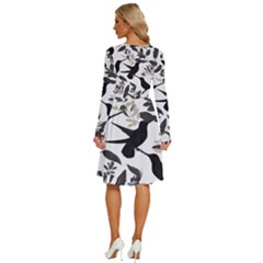 Long Sleeve Dress With Pocket 
