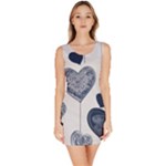 Blue Hearts Bodycon Dress