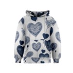 Blue Hearts Kids  Pullover Hoodie