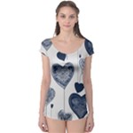 Blue Hearts Boyleg Leotard 
