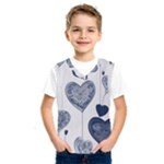 Blue Hearts Kids  Basketball Tank Top