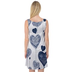 Sleeveless Satin Nightdress Back Sleeveless Satin Nightdress Back
