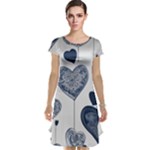 Blue Hearts Cap Sleeve Nightdress