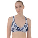 Blue Hearts Sweetheart Sports Bra