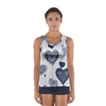 Blue Hearts Sport Tank Top 