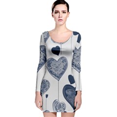 Long Sleeve Velvet Bodycon Dress 