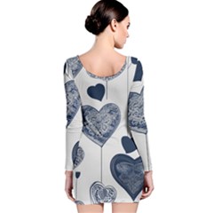 Long Sleeve Velvet Bodycon Dress 