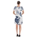 Short Sleeve V-neck Flare Dress 