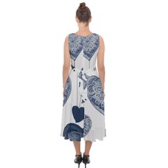 Midi Tie-Back Chiffon Dress 