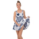 Blue Hearts Inside Out Casual Dress