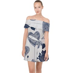 Off Shoulder Chiffon Dress 