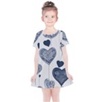 Blue Hearts Kids  Simple Cotton Dress
