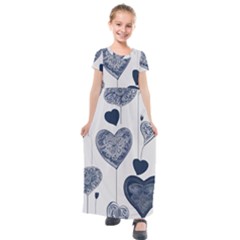 Kids  Short Sleeve Maxi Dress 