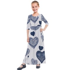 Kids  Quarter Sleeve Maxi Dress 