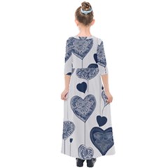 Kids  Quarter Sleeve Maxi Dress 