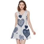 Blue Hearts Inside Out Reversible Sleeveless Dress