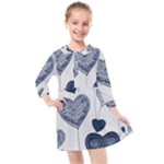 Blue Hearts Kids  Quarter Sleeve Shirt Dress