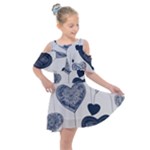 Blue Hearts Kids  Shoulder Cutout Chiffon Dress