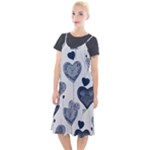 Blue Hearts Camis Fishtail Dress