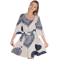 Velour Kimono Dress 