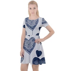 Cap Sleeve Velour Dress  