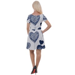 Cap Sleeve Velour Dress  