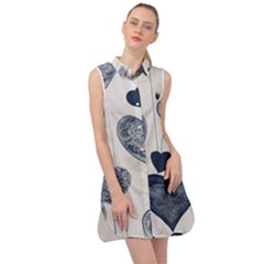 Sleeveless Shirt Dress 
