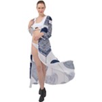 Blue Hearts Maxi Chiffon Beach Wrap