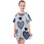 Blue Hearts Kids  One Piece Chiffon Dress