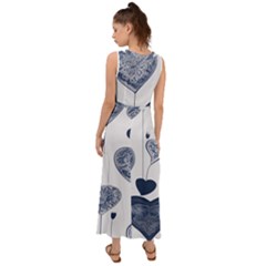 V-Neck Chiffon Maxi Dress 