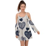 Blue Hearts Boho Dress