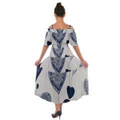Shoulder Straps Boho Maxi Dress  
