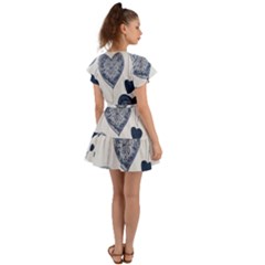 Flutter Sleeve Wrap Dress 