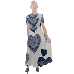 Button Up Short Sleeve Maxi Dress 
