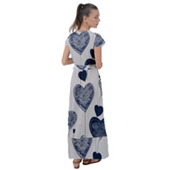 Flutter Sleeve Maxi Dress 