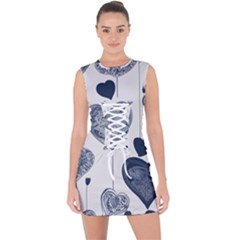 Lace Up Front Bodycon Dress 
