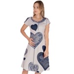 Blue Hearts Classic Short Sleeve Dress