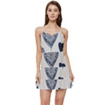 Blue Hearts Short Frill Dress