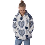 Blue Hearts Kids  Oversized Hoodie
