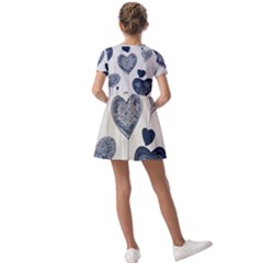 Kids  Short Sleeve Pinafore Style Dress 