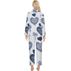 Womens  Long Sleeve Velvet Pocket Pajamas Set 