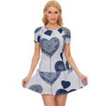 Blue Hearts Women s Sports Wear Set