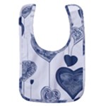 Blue Hearts Baby Bib