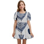 Blue Hearts Kids  Short Sleeve Dolly Dress