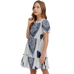 Kids  Puff Sleeved Dress 