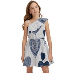 Kids  One Shoulder Party Dress 