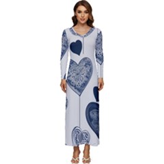 Long Sleeve Longline Maxi Dress 