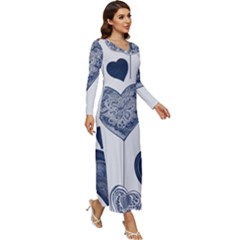 Long Sleeve Longline Maxi Dress 